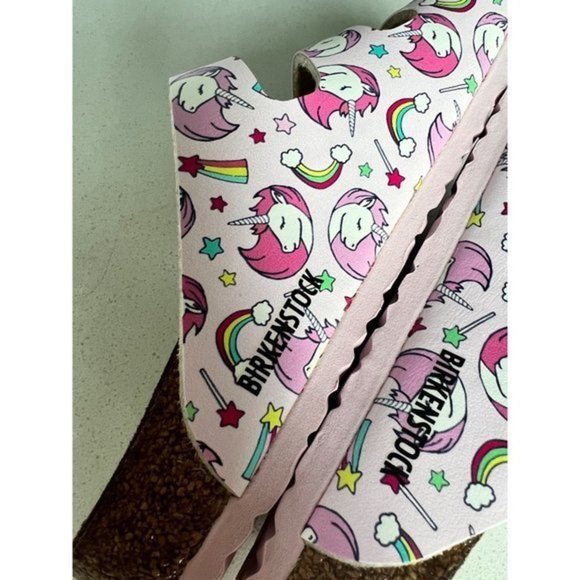 NEW BIRKENSTOCK Florida Kids Birko-Flor FLOWER SLIDE SANDALS SIZE 33 - Picture 7 of 8